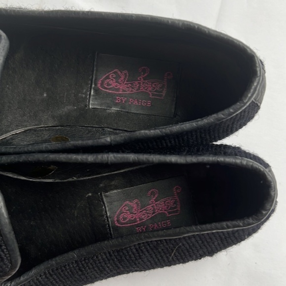 BY PAIGE needlepoint alligator đ slip on loafer shoes in size 8.5 - Picture 13 of 16